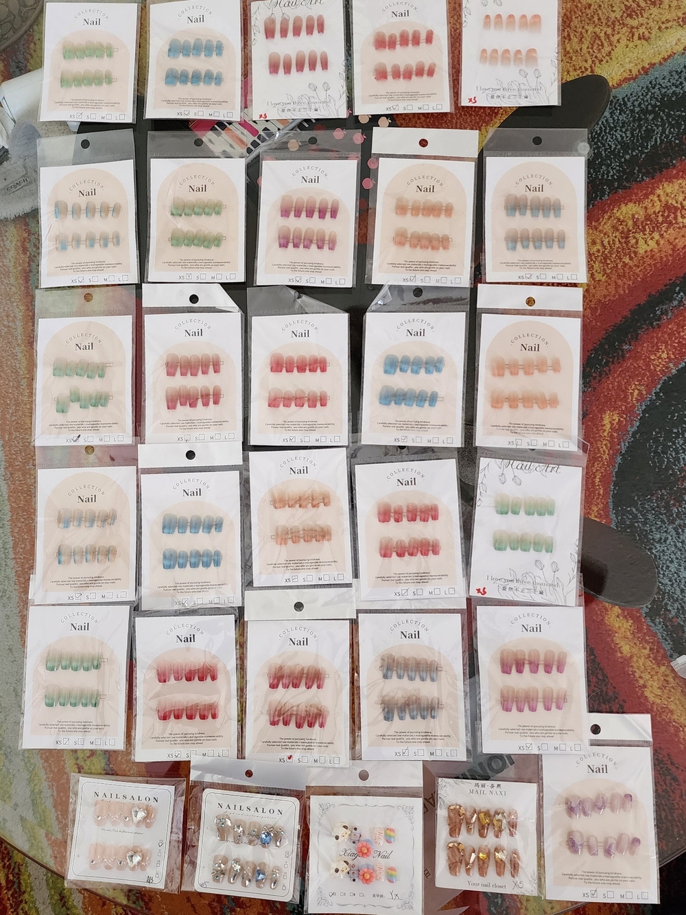NWT 30 Sets Press-On Nails Size Extra small